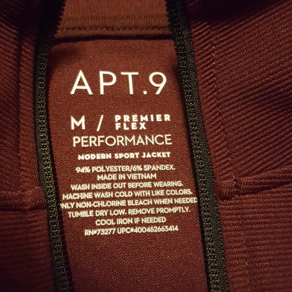 NWT men's Apt 9 performance jacket sz M or L - Picture 2 of 8